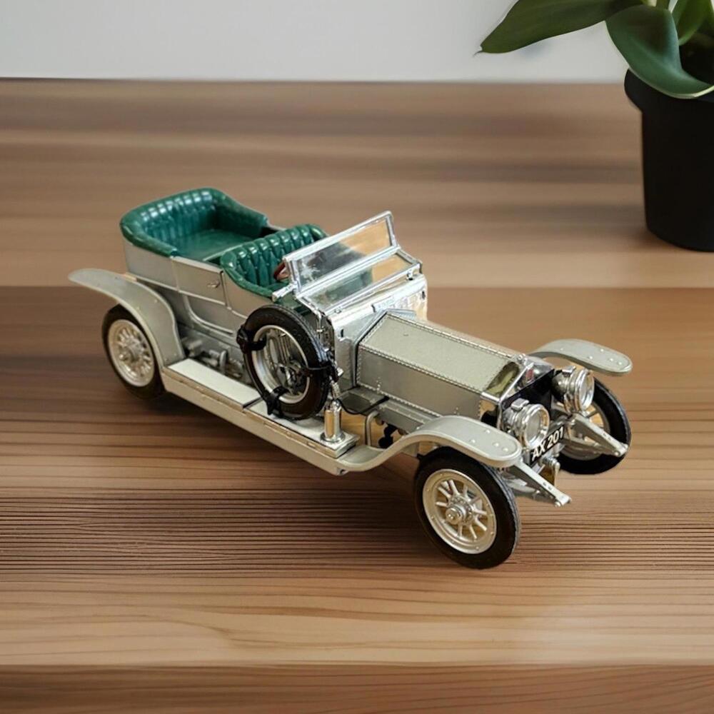 Vintage Franklin Mint 1907 Rolls-Royce Silver Ghost 1/24 Diecast 1986